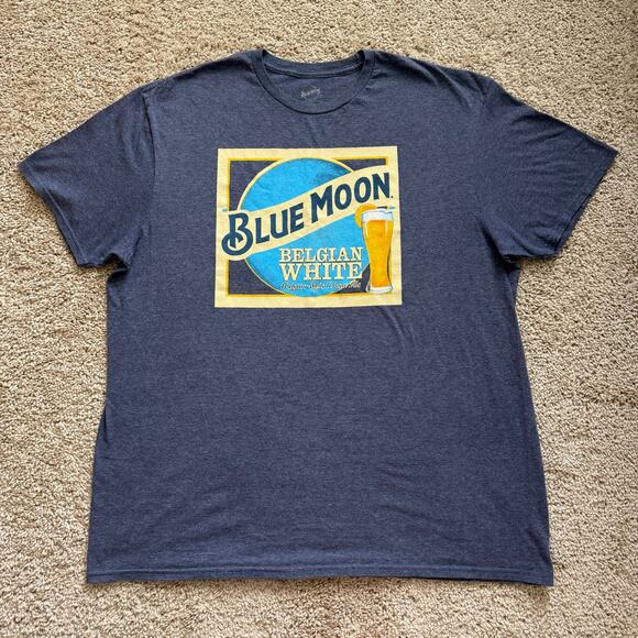 Blue Moon Graphic Tee, Size XL Beer T-shirt Casual - Picture 1 of 6